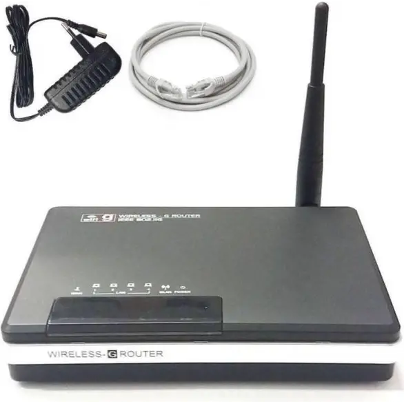 Routeur internet sans fil wifi 4 ethernet 802.11b/g lan adsl wan upnp wpa-psk