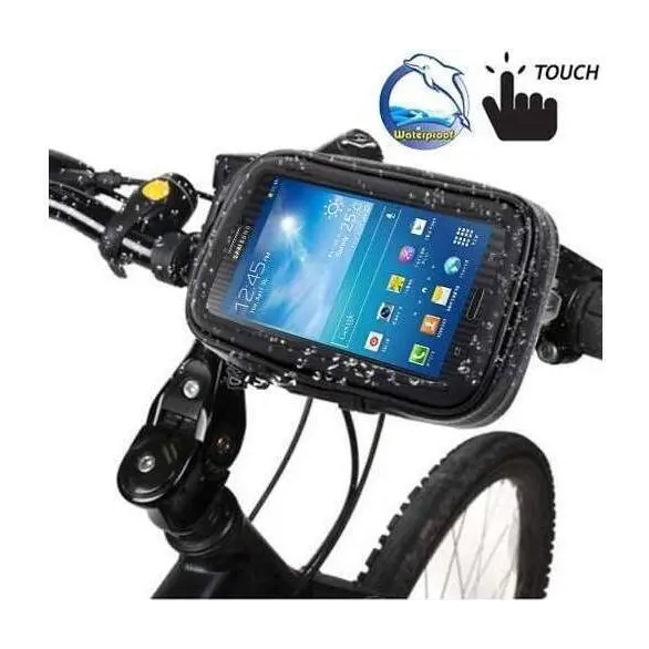Support de guidon vélo / moto étanche pour samsung galaxy et iphone