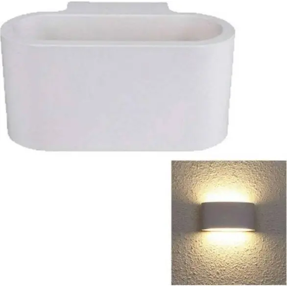 Plafonnier ovale en plâtre blanc gs-5020 home éclairage intérieur g9 light 25w