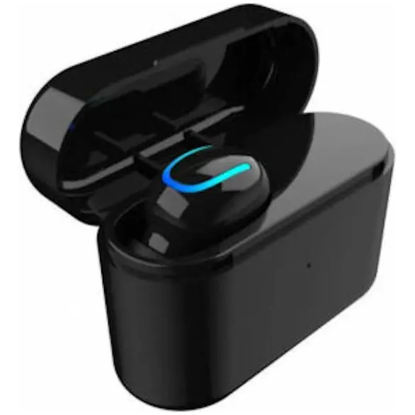 QB1 Mini casque d'écoute sans fil Bluetooth 5.0 avec base de chargement