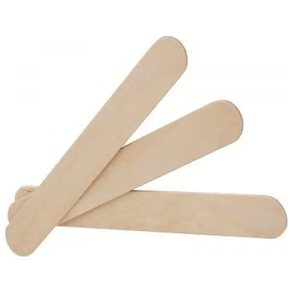 100x spatules en bois jetables cire application jambes et bras épilation...