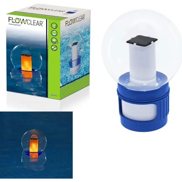 Distributeur de pastilles de chlore pour piscines Doseur avec lumière LED