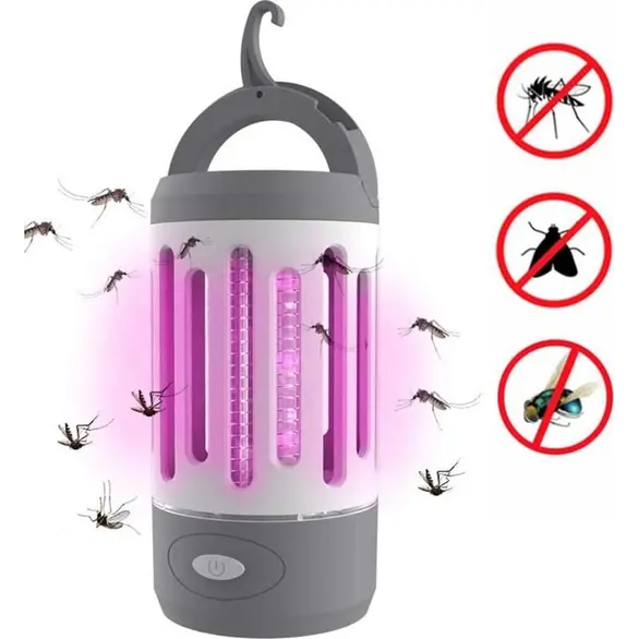 Moustiquaire électrique torche LED anti-moustique 3W extérieur rechargeable