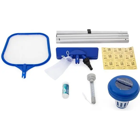 Kit d'accessoires de luxe pour l'entretien et le nettoyage de la piscine 58195