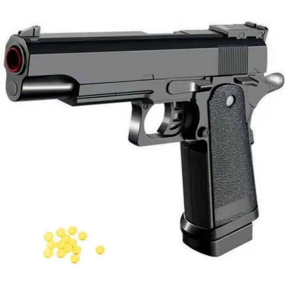 Toy Gun Shoots Pellets 6mm AirSoft chargeur de police de jeu pour enfants