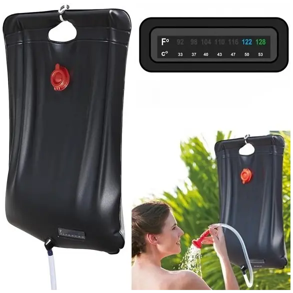 Douche de chauffage solaire portable avec sac 20 LT pour camping jardin