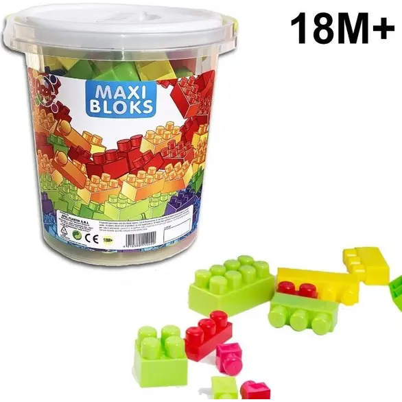 Jeu de blocs colorés pour enfants Maxi Constructions jouet de petite enfance