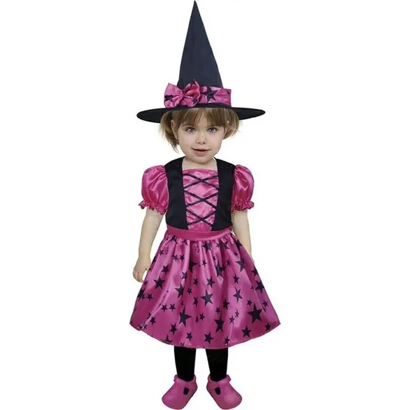 Déguisement Halloween pour filles de sorcière carnaval 12-24 mois (18-24 mois)