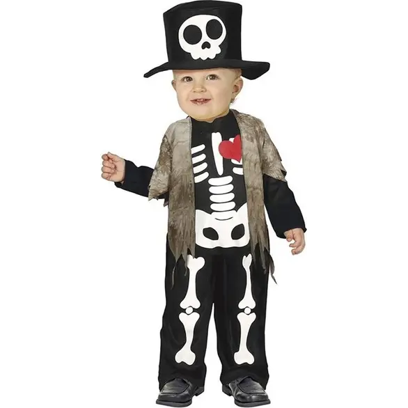 Déguisement de carnaval Halloween pour bébé squelette 12-18 mois (12-18 mois)