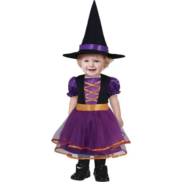Déguisement sorcière carnaval Halloween pour filles 12-24 mois (18-24 mois)
