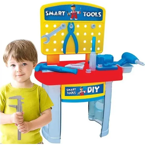 Établi d'atelier de jouets pour enfants Ensemble de 35 accessoires mobiles