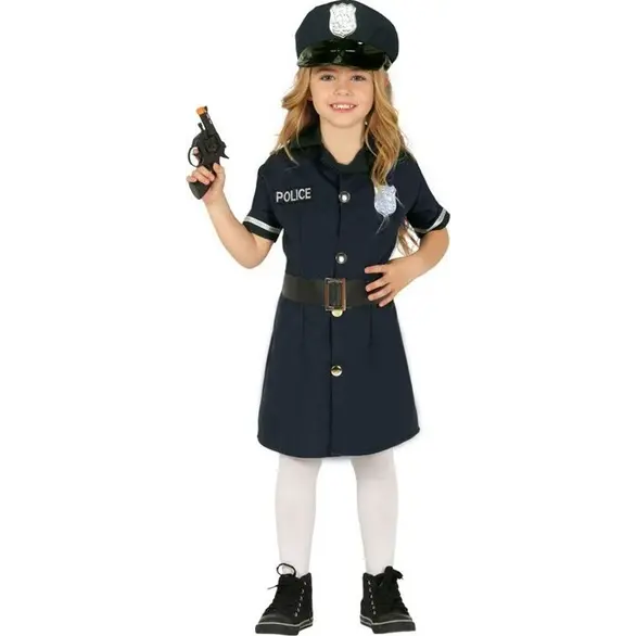 Déguisement de policière d'Halloween déguisement pour filles 3-12 ans...