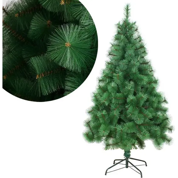 Sapin de Noël vert artificiel réaliste en PVC de 60 à 210 cm (90 cm)
