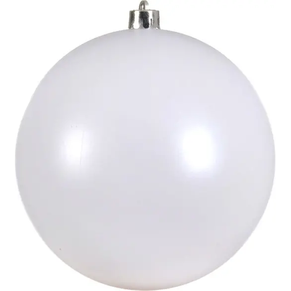 Boule de Noël 20 cm, boule blanche, décoration pour arbre de Noël
