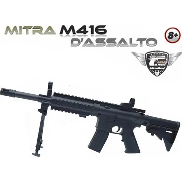 M416 mitrailleuse d'assaut jeu de jouet pour enfants 50x16x5 cm 6mm automatique