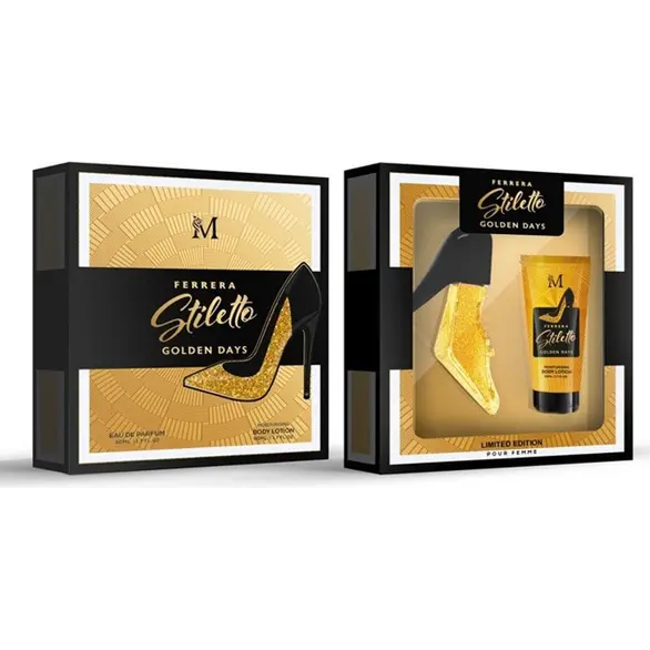 Ferrera Stiletto Golden Days Coffret Cadeau Parfum 50 ml + Lotion 50 ml