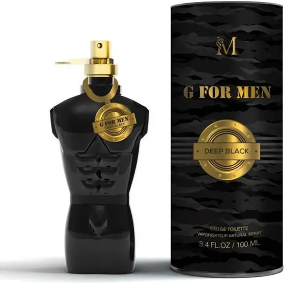 Parfum pour Homme G for Men Deep Black Eau de parfum 100 ml Idée cadeau