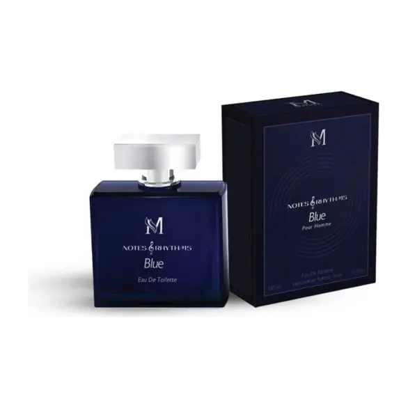 Notes & Rythmes Bleu Parfum Homme 100 ml Eau de Parfum pour Homme Cadeau