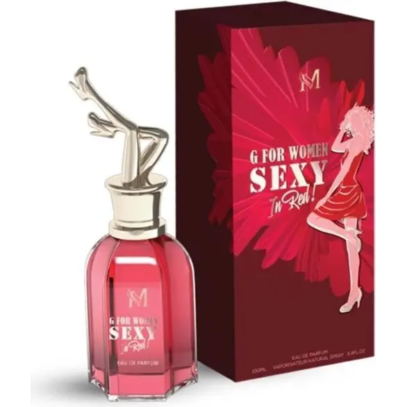 Parfum pour Femme G For Women Sexy in Red 100ml Eau de parfum Cadeau
