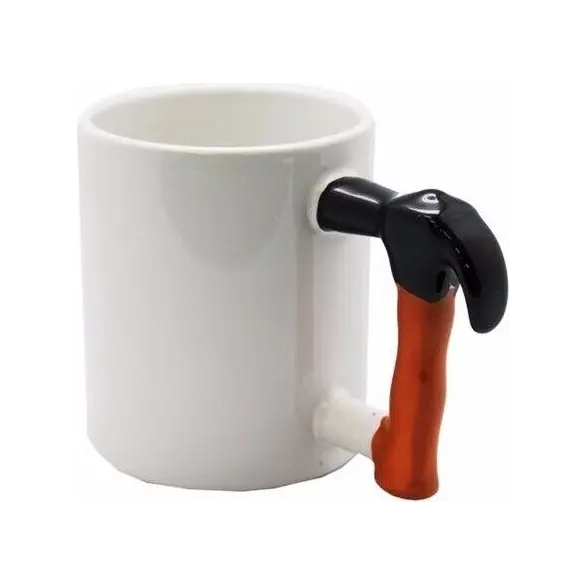 Tasse en porcelaine avec poignée en marteau Idée cadeau Hammug Boissons au café