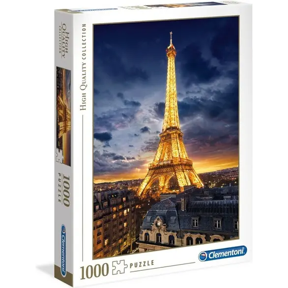 Puzzle 1000 pièces Paris France Tour Eiffel Collection Haute Qualité 69x50 cm