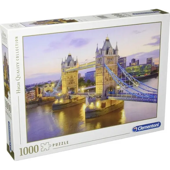 Puzzle 1000 pièces Londres Tower Bridge Pont Rivière Tamise 69x50 cm