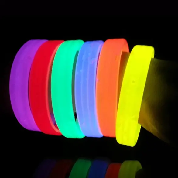 5x Maxi Bracelets Lumineux Bracelets Disco Fluorescents Starlight