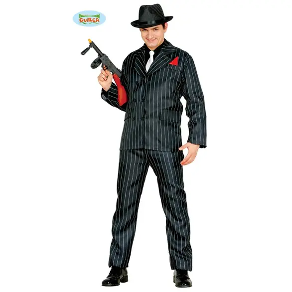 Costume carnaval gangster mafieux homme années 1920 adulte costume élégant...