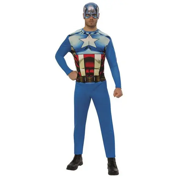 Costume de carnaval Captain America adulte capitaine Steve Rogers taille M