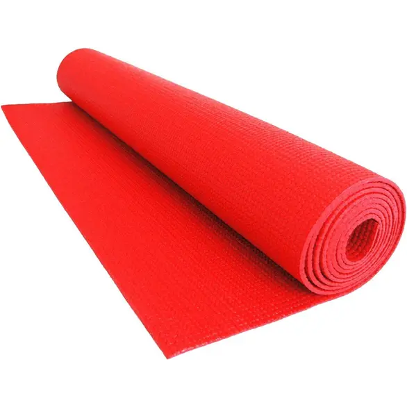 Tapis de yoga pour abdominaux Aérobic Gym Fitness Pilates Gymnastique (Rouge)