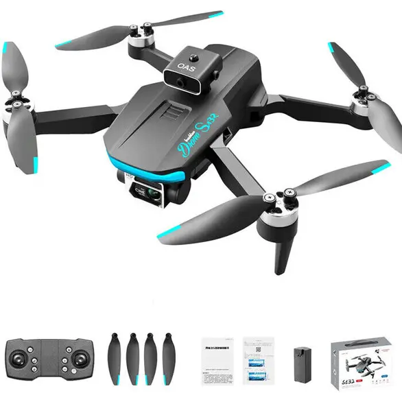 Mini Drone S132 GPS 8K, caméra professionnelle, moteur sans balais, télécommande
