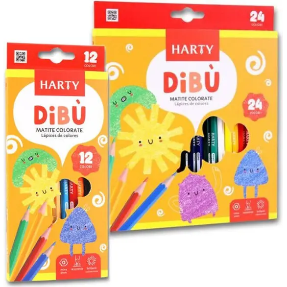 Crayons de couleur, paquet de 12/24, étui de couleurs mélangées pour enfants...