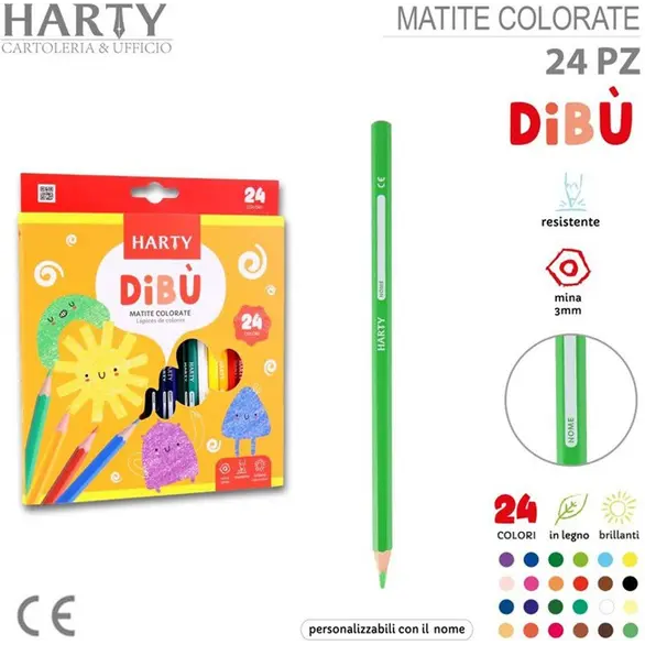 Crayons de couleur, paquet de 12/24, étui de couleurs mélangées pour enfants...