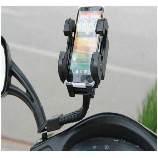 Support téléphone portable scooter Vespa sur rétroviseur réglable 2