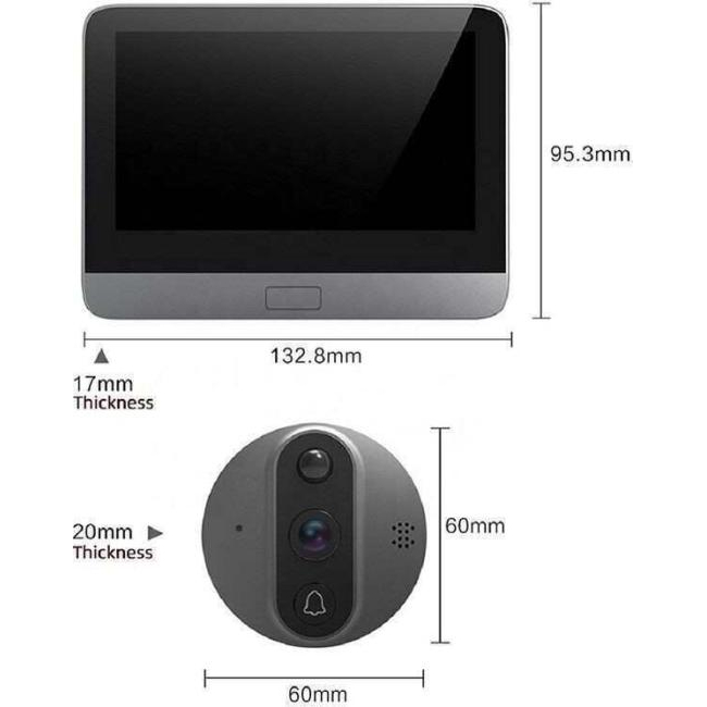 Tuya Smart WiFi Judas avec caméra intelligente à écran LCD couleur 2MP Maison...