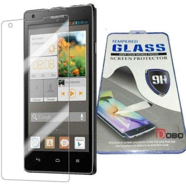 Protecteur d\'écran en verre trempé anti-bulles pour Huawei Ascend G700