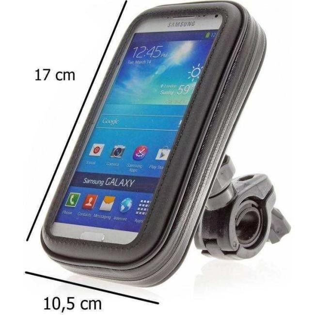 Support téléphone portable jusqu\'à 6\" pouces par vélo étanche zip touch...
