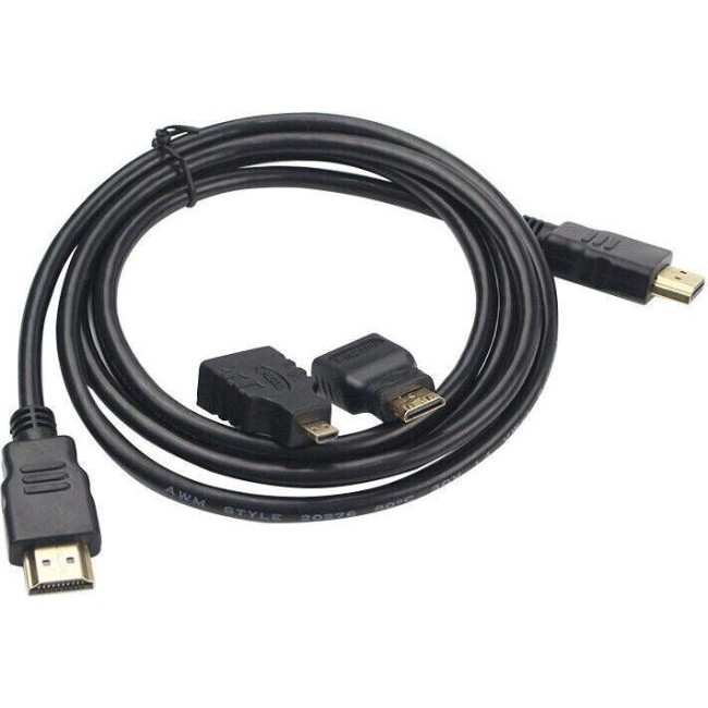 Câble HDMI 1,5 mètre HD 1080p TV XBOX360 PS3 micro mini adaptateurs