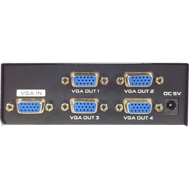 Séparateur vga 200 mhz 4 ports moniteur pc duplication de signal vidéo 2