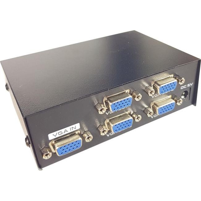 Séparateur vga 200 mhz 4 ports moniteur pc duplication de signal vidéo 3
