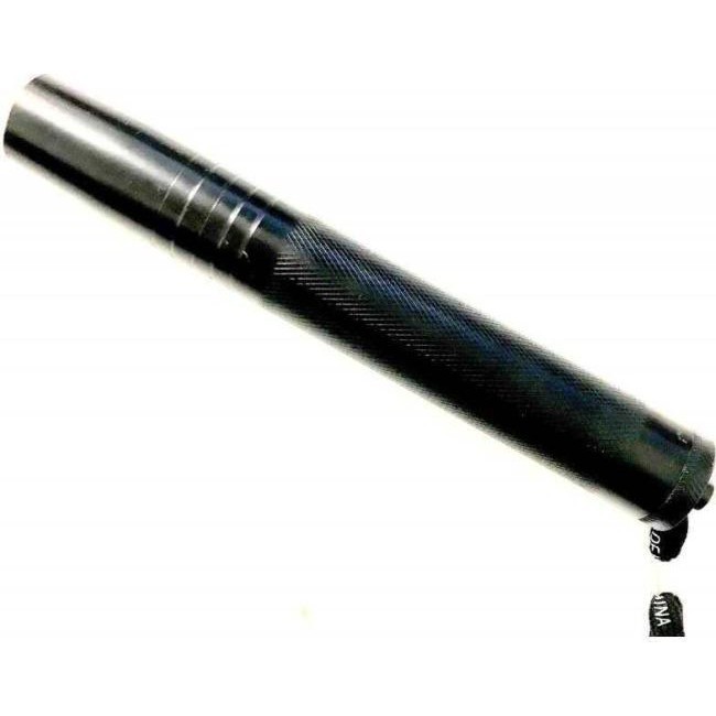 2x bâton télescopique extensible en acier noir 4 segments avec housse 5