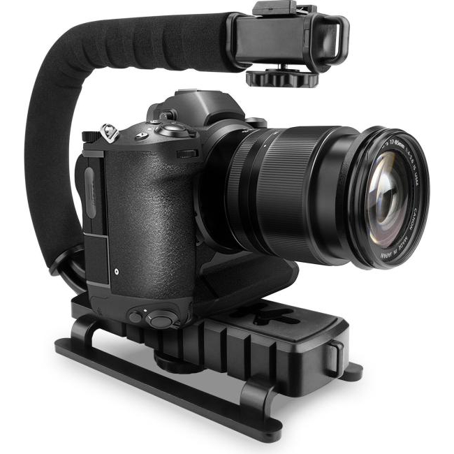 Stabilisateur de support de caméra et poignée de poche pour support de caméscope